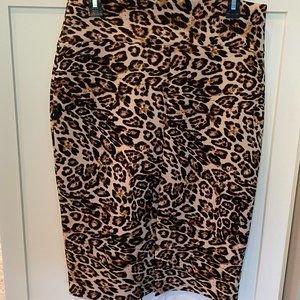 INC Leopard Print Pencil Skirt - Medium